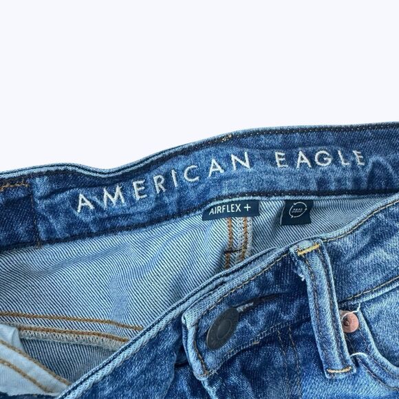 American Eagle Mens Original Straight Jeans Air Flex 29x29 Stretch Medium Wash - Picture 2 of 7